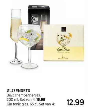 Promoties Gin tonic glas - Huismerk - Xenos - Geldig van 25/12/2023 tot 31/12/2023 bij Xenos