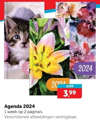 Promoties Agenda 2024 - Huismerk - Boekenvoordeel - Geldig van 27/12/2023 tot 31/12/2023 bij BoekenVoordeel