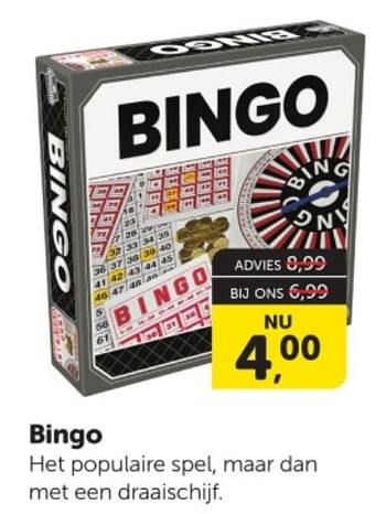 Promoties Bingo - Goliath - Geldig van 27/12/2023 tot 31/12/2023 bij BoekenVoordeel