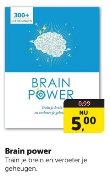 Promoties Brain power - Huismerk - Boekenvoordeel - Geldig van 27/12/2023 tot 31/12/2023 bij BoekenVoordeel