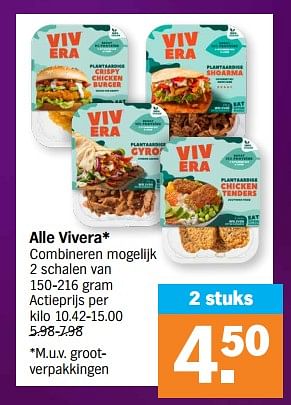 Promoties Alle vivera - Vivera - Geldig van 27/12/2023 tot 01/01/2024 bij Albert Heijn