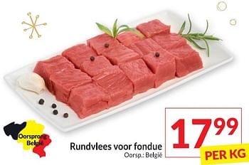 Promoties Rundvlees voor fondue - Huismerk - Intermarche - Geldig van 26/12/2023 tot 31/12/2023 bij Intermarche