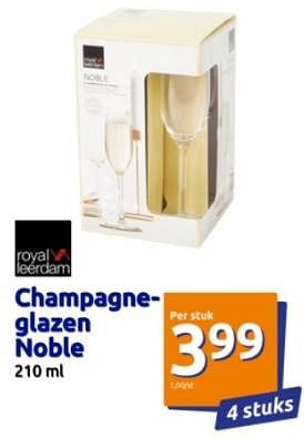 Promotions Champagneglazen nobel - Royal Leerdam - Valide de 27/12/2023 à 02/01/2024 chez Action