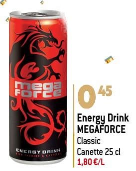 Promoties Energy drink megaforce - Megaforce - Geldig van 27/12/2023 tot 02/07/2024 bij Smatch
