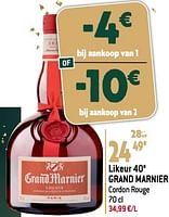 Promoties Likeur 40° grand marnier - Grand Marnier - Geldig van 27/12/2023 tot 02/07/2024 bij Smatch
