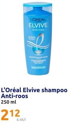 Promoties L`oréal elvive shampoo anti-roos - L'Oreal Paris - Geldig van 27/12/2023 tot 02/01/2024 bij Action