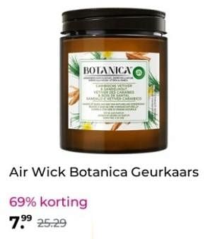 Promoties Air wick botanica geurkaars - Airwick - Geldig van 26/12/2023 tot 31/12/2023 bij Plein