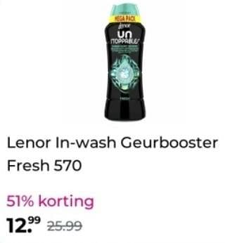 Promoties Lenor in-wash geurbooster fresh - Lenor - Geldig van 26/12/2023 tot 31/12/2023 bij Plein