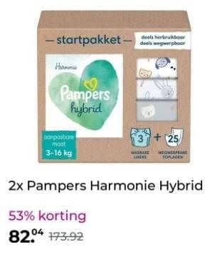 Promoties Pampers harmonie hybrid - Pampers - Geldig van 26/12/2023 tot 31/12/2023 bij Plein