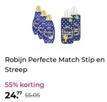 Promotions Robijn perfecte match stip en streep - Robijn - Valide de 26/12/2023 à 31/12/2023 chez Plein