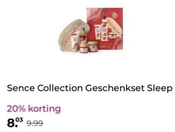 Promoties Sence collection geschenkset sleep - Sence - Geldig van 26/12/2023 tot 31/12/2023 bij Plein