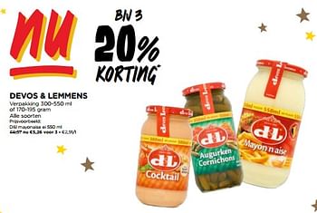 Promoties D+l mayonaise ei - Devos Lemmens - Geldig van 27/12/2023 tot 02/01/2024 bij Jumbo