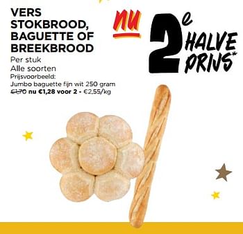 Promoties Jumbo baguette fijn wit - Huismerk - Jumbo - Geldig van 27/12/2023 tot 02/01/2024 bij Jumbo
