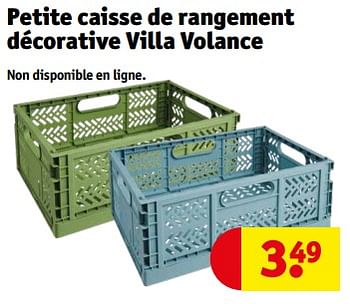 Promotions Petite caisse de rangement décorative villa volance - Villa Volance - Valide de 26/12/2023 à 31/12/2023 chez Kruidvat