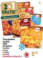 Promoties Pizza gebakken op steen cora - Huismerk - Louis Delhaize - Geldig van 27/12/2023 tot 02/07/2024 bij Louis Delhaize