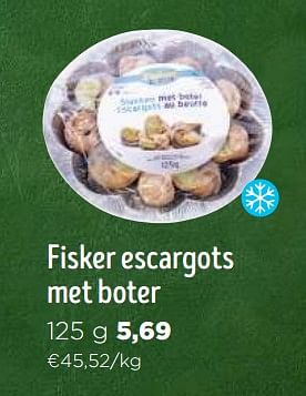 Promoties Fisker escargots met boter - Fisker - Geldig van 06/12/2023 tot 02/01/2024 bij Jumbo