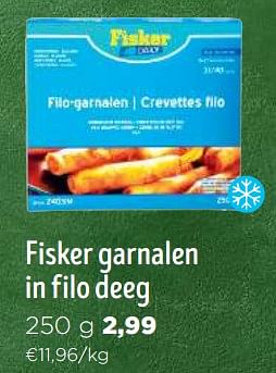 Promoties Fisker garnalen in filo deeg - Fisker - Geldig van 06/12/2023 tot 02/01/2024 bij Jumbo