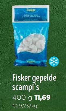 Promoties Fisker gepelde scampi’s - Fisker - Geldig van 06/12/2023 tot 02/01/2024 bij Jumbo