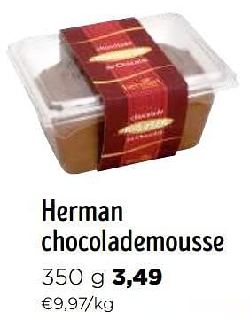 Promoties Herman chocolademousse - Herman - Geldig van 06/12/2023 tot 02/01/2024 bij Jumbo