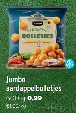 Promoties Jumbo aardappelbolletjes - Huismerk - Jumbo - Geldig van 06/12/2023 tot 02/01/2024 bij Jumbo