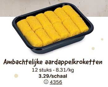 Promoties Ambachtelijke aardappelkroketten - Huismerk - Bon'Ap - Geldig van 08/11/2023 tot 02/01/2024 bij Bon'Ap