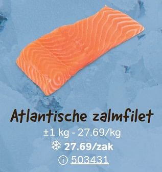 Promoties Atlantische zalmfilet - Huismerk - Bon'Ap - Geldig van 08/11/2023 tot 02/01/2024 bij Bon'Ap