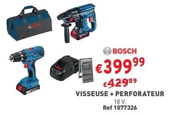 Promotions Bosch visseuse + perforateur - Bosch - Valide de 27/12/2023 à 31/12/2023 chez Trafic