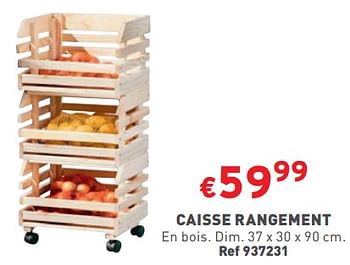 Promotions Caisse rangement - Produit maison - Trafic  - Valide de 27/12/2023 à 31/12/2023 chez Trafic