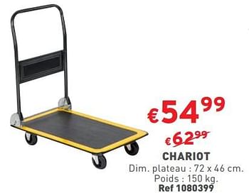 Promotions Chariot - Produit maison - Trafic  - Valide de 27/12/2023 à 31/12/2023 chez Trafic