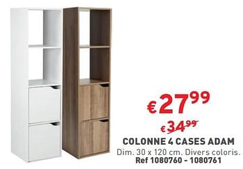 Promotions Colonne 4 cases adam - Produit maison - Trafic  - Valide de 27/12/2023 à 31/12/2023 chez Trafic