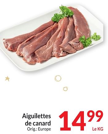 Promotions Aiguilettes de canard - Produit maison - Intermarche - Valide de 26/12/2023 à 31/12/2023 chez Intermarche
