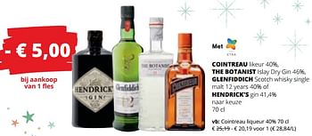 Promoties Cointreau liqueur - Cointreau - Geldig van 07/12/2023 tot 03/01/2024 bij Spar (Colruytgroup)