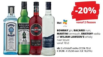 Promoties Eristoff vodka - Eristoff - Geldig van 07/12/2023 tot 03/01/2024 bij Spar (Colruytgroup)
