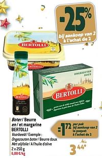 Boter - beurre en - et margarine bertolli-Bertolli