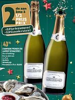 Promoties Champagne premier cru laurent desmazières brut of halfdroog brut ou demi-sec - Champagne - Geldig van 27/12/2023 tot 02/07/2024 bij Match