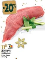 Promoties Varkenshaasje filet pur de porc - Huismerk - Match - Geldig van 27/12/2023 tot 02/07/2024 bij Match