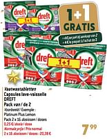 Promoties Vaatwastabletten capsules lave-vaisselle dreft - Dreft - Geldig van 27/12/2023 tot 02/07/2024 bij Match