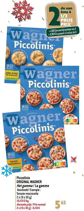 Promoties Piccolinis original wagner - Original Wagner - Geldig van 20/12/2023 tot 02/01/2024 bij Match