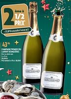Promotions Champagne premier cru laurent desmazières brut ou demi-sec - Champagne - Valide de 27/12/2023 à 02/07/2024 chez Match