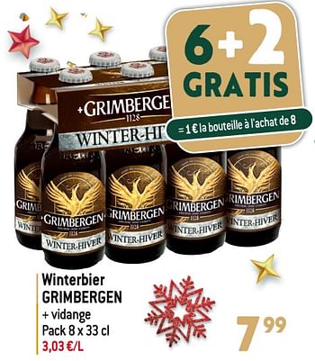 Promotions Winterbier grimbergen - Grimbergen - Valide de 27/12/2023 à 02/07/2024 chez Smatch
