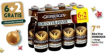 Promoties Bière hiver grimbergen - Grimbergen - Geldig van 27/12/2023 tot 02/07/2024 bij Match