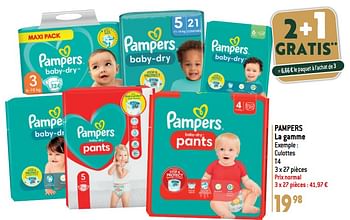 Promoties Pampers culottes t4 - Pampers - Geldig van 27/12/2023 tot 02/07/2024 bij Match