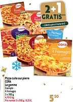 Promotions Pizza cuite sur pierre cora - Produit maison - Match - Valide de 27/12/2023 à 02/07/2024 chez Match
