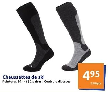 Promotions Chaussettes de ski - Produit Maison - Action - Valide de 27/12/2023 à 02/01/2024 chez Action