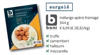 Promotions Mélange apéro fromage - Boni - Valide de 07/12/2023 à 03/01/2024 chez Spar (Colruytgroup)