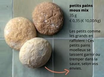 Promotions Petits pains mous mix - Produit Maison - Spar Retail - Valide de 07/12/2023 à 03/01/2024 chez Spar (Colruytgroup)
