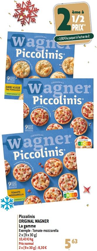 Promotions Piccolinis original wagner - Original Wagner - Valide de 20/12/2023 à 02/01/2024 chez Match