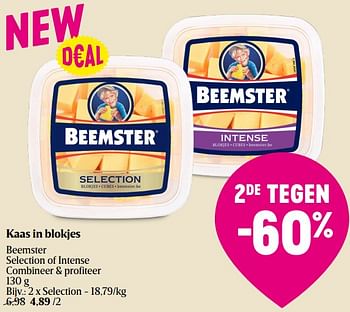 Promoties Kaas in blokjes beemster selection - Beemster - Geldig van 28/12/2023 tot 03/01/2024 bij Delhaize
