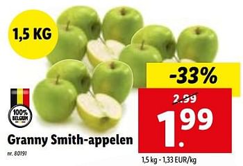Promoties Granny smith-appelen - Huismerk - Lidl - Geldig van 03/01/2024 tot 09/01/2024 bij Lidl