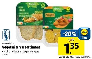 Promoties Vegetarisch assortiment - Vemondo - Geldig van 03/01/2024 tot 09/01/2024 bij Lidl